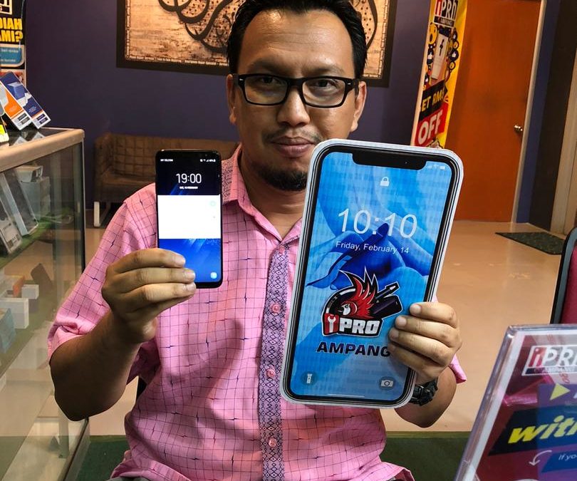 Skrin Retak Samsung Galaxy S8 di iPro Ampang KL