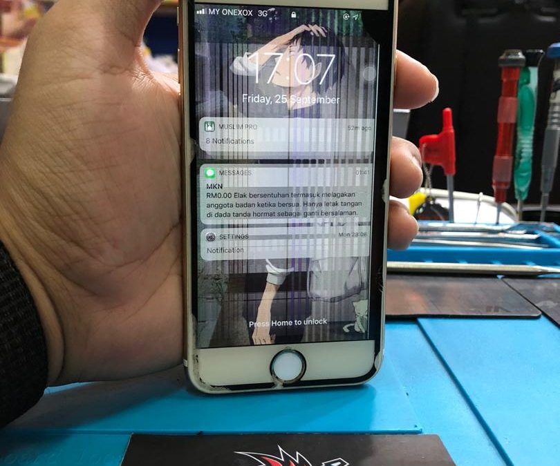 Penukaran Skrin iPhone 6 Di iPro Ampang