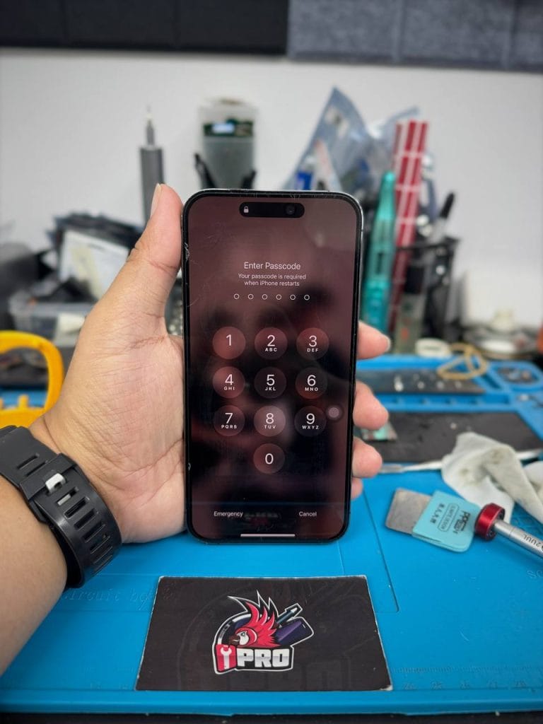 Selesai repair motherboard iPhone 14 Pro Max