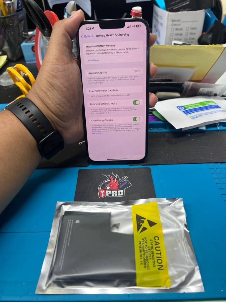 Selepas tukar bateri iPhone, bacaan battery health akan kekal pada 100%