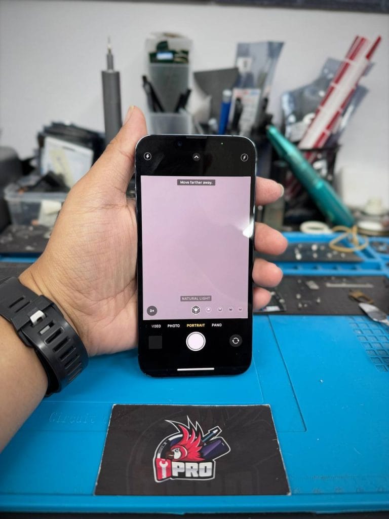 Selepas cuci kamera iPhone 