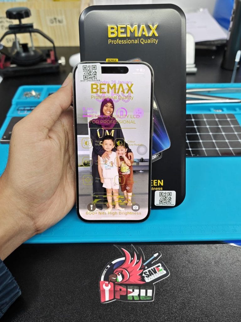 Selesai tukar lcd iPhone 